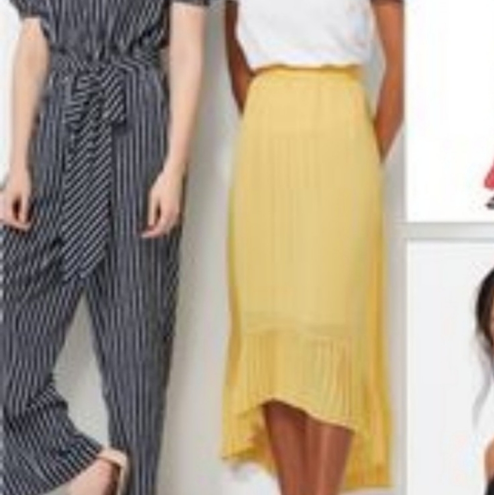 Madison  hi low pleated chiffon skirt sz 3X NWT *P - Picture 2 of 9